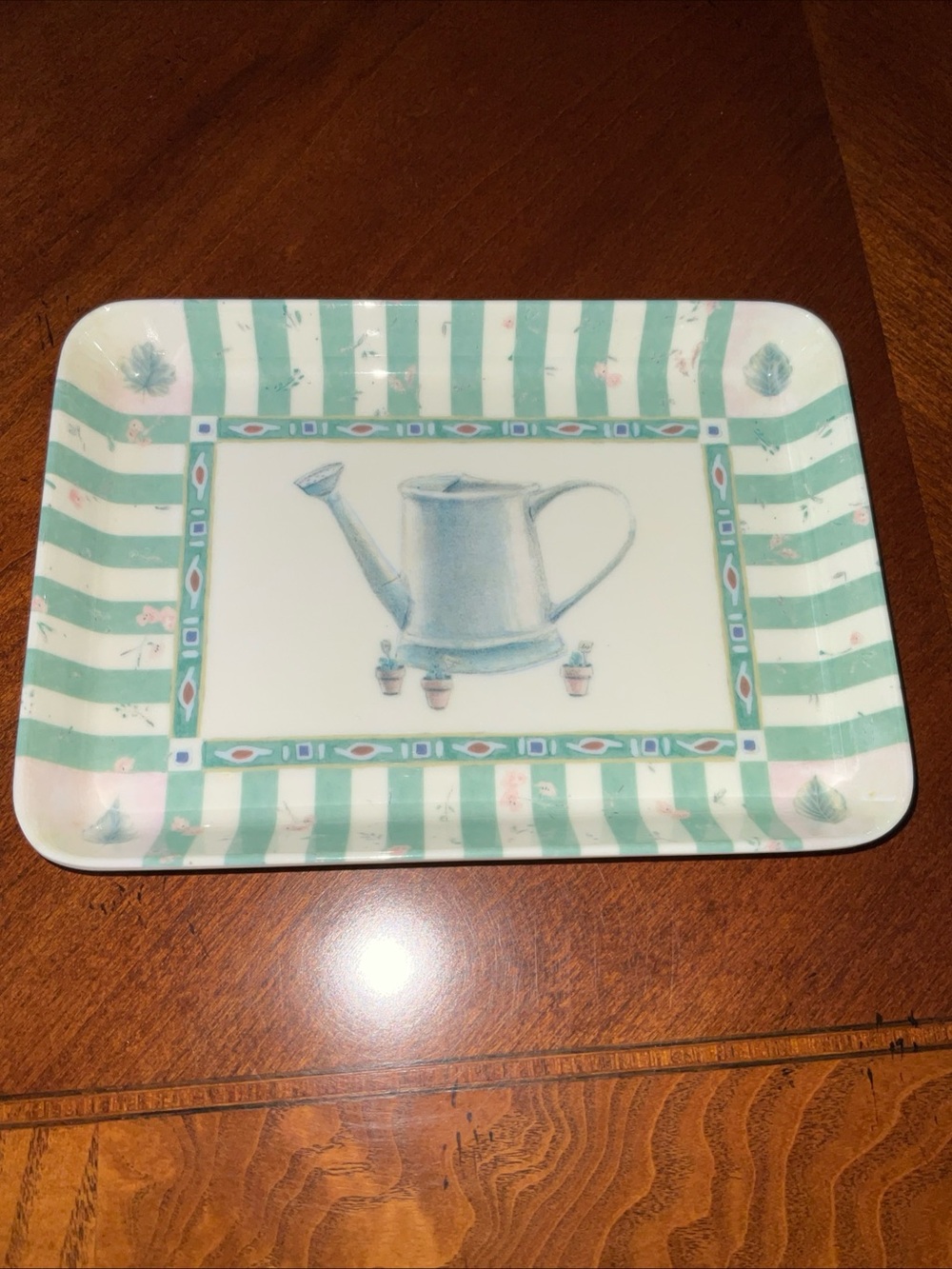 Pfaltzgraff Naturewood Small Everything or Spoon Rest Tray 6.6โ x 4.7โ Melamine